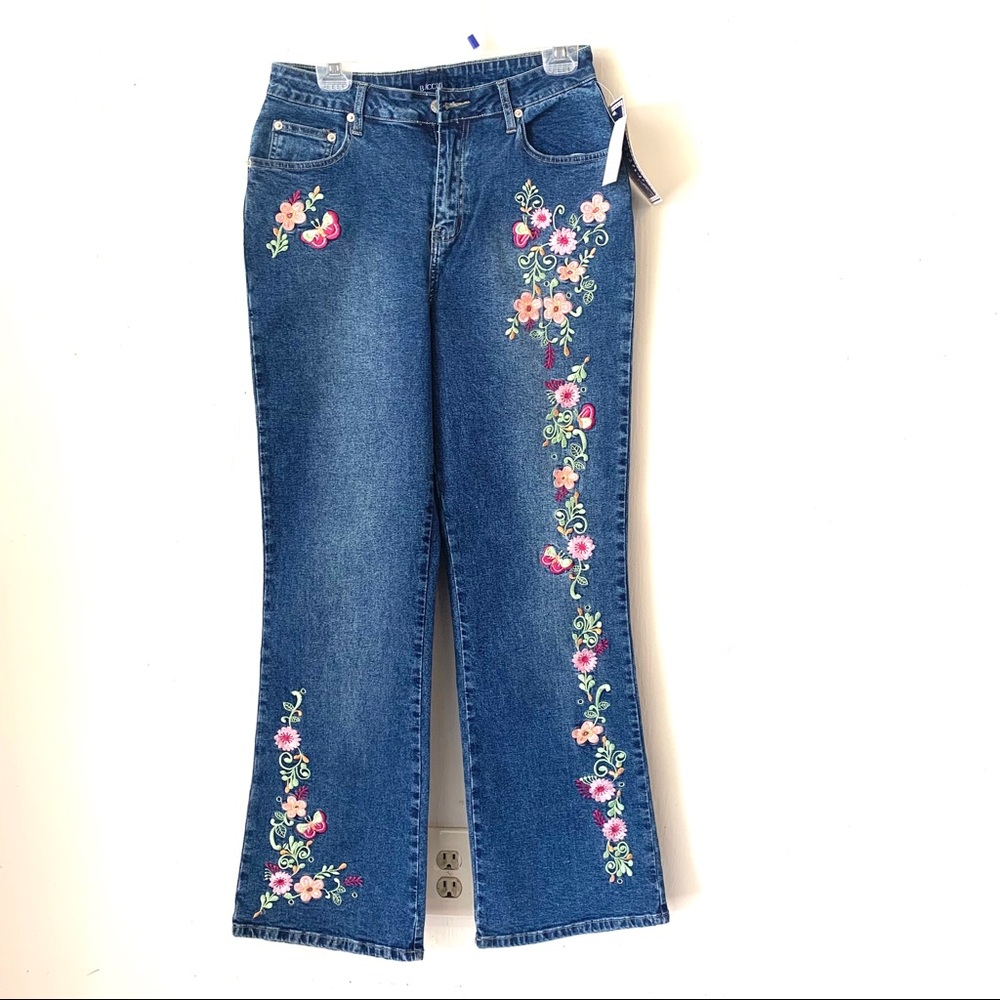 Vintage Dead Stock Embroidered High Rise Jeans